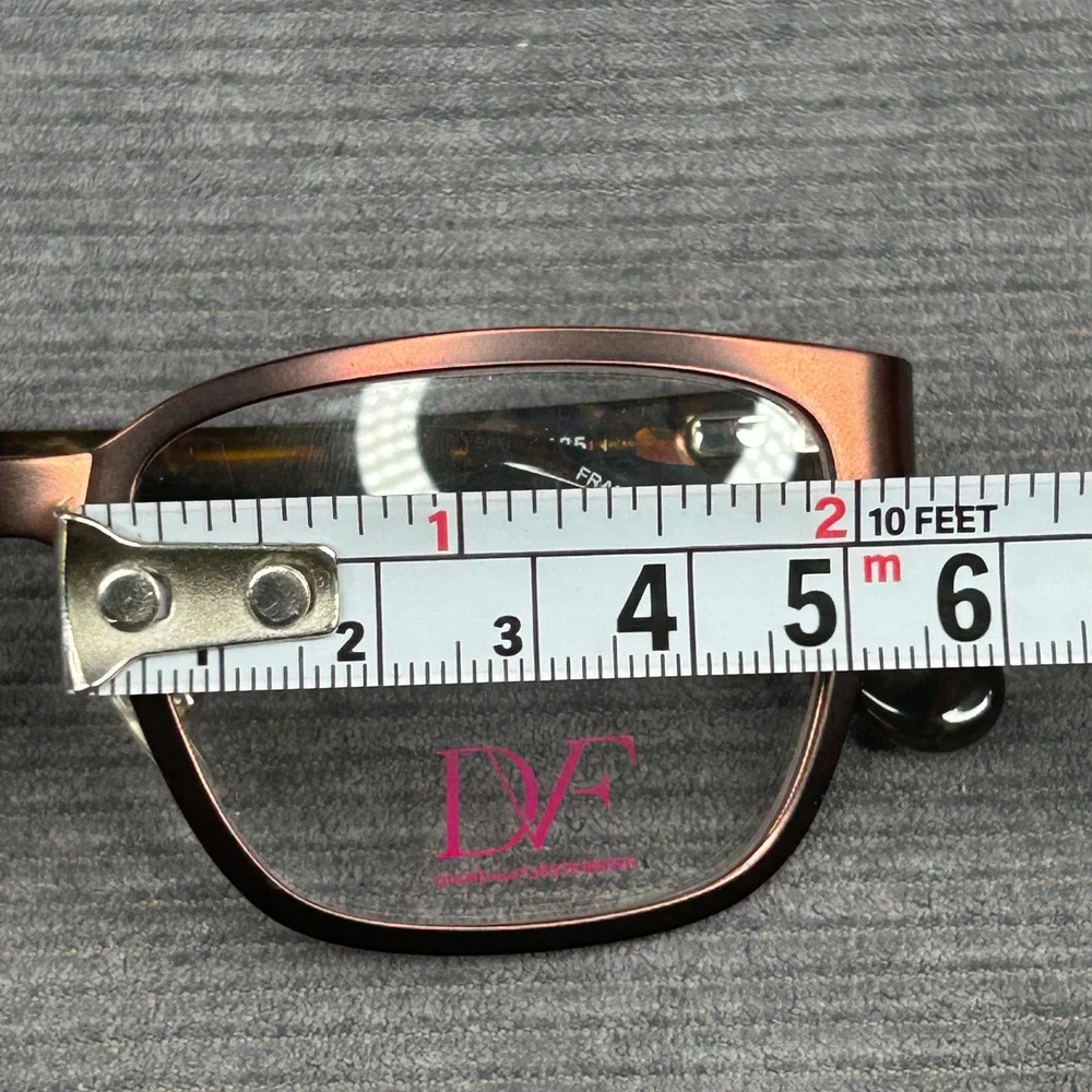 Diane von Furstenberg DVF8051 Brown Tortoise Y2k Eyeglass Frames 49-16-135